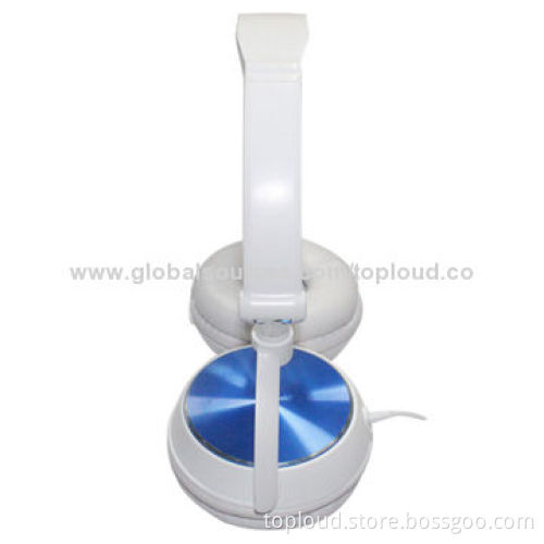 Wired Computer Headset with 3.5mm Stereo Plug, 1.5m Cable Length, 40mm Speaker Range